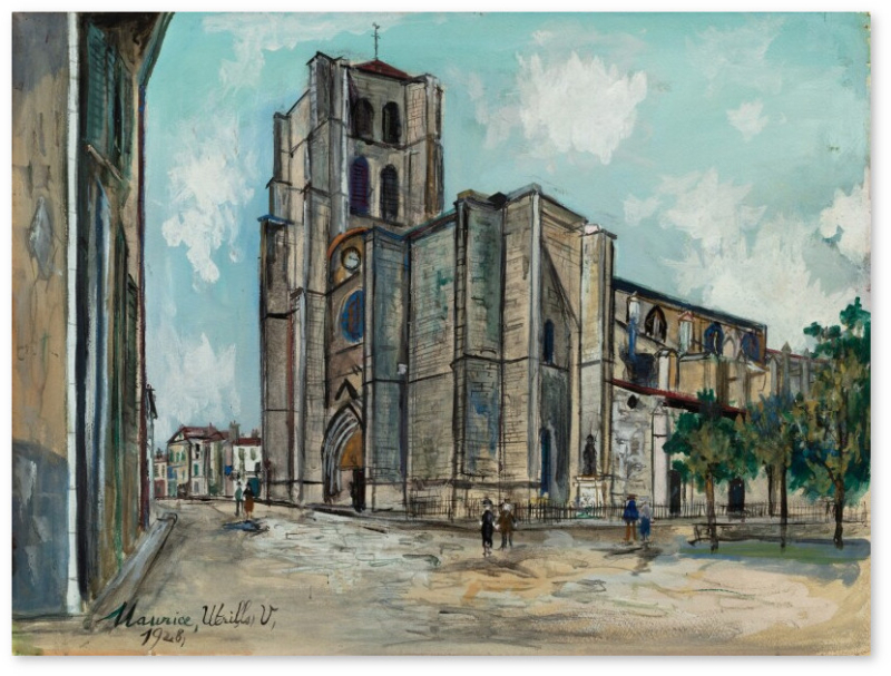 Photo Originale De Maurice Utrillo (1952) - Tirage Neuf